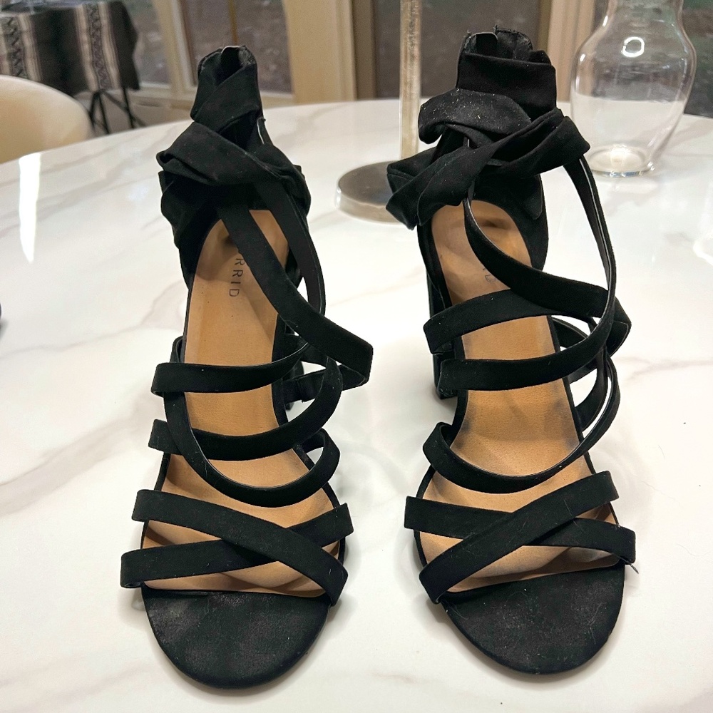 Torrid Black Strappy, 12W Heel